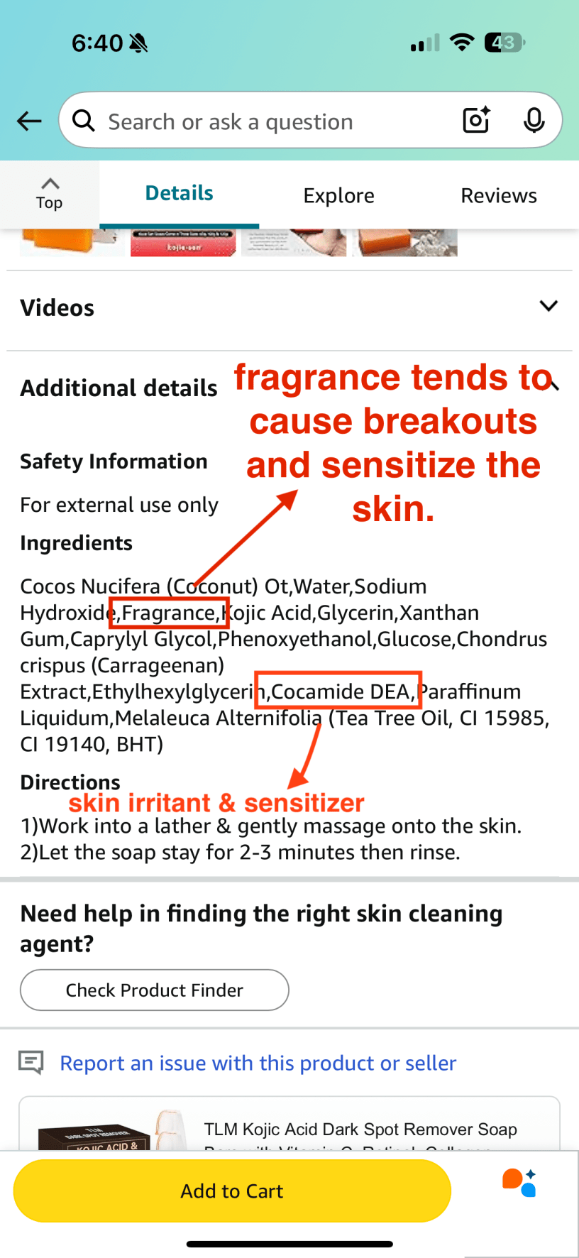 kojic acid soap for sensitive skin